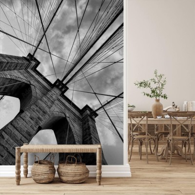 Fototapeta Detale architektoniczne Mostu Brooklyńskiego w Nowym Jorku