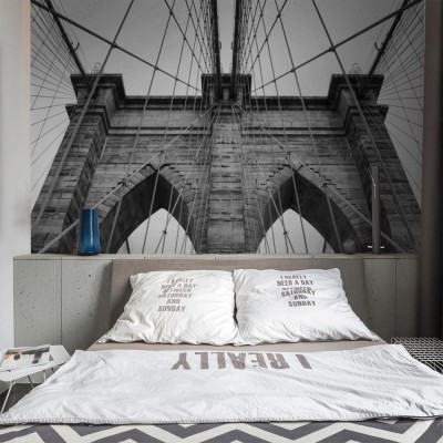 Fototapeta Detale architektoniczne Mostu Brooklińskiego w Nowym Jorku