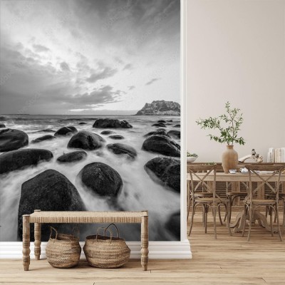 Fototapeta Piękny krajobraz wiosenny w Norwegii