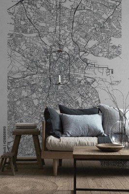 Fototapeta Dublin - Mapa
