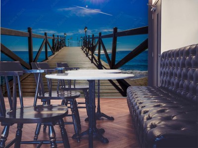 Fototapeta Drewniany pomost w Hiszpanii