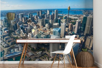 Fototapeta Powietrzny pejzaż śródmieścia Sydney