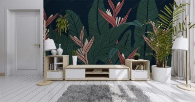 Fototapeta w stylu art deco lasów tropikalnych