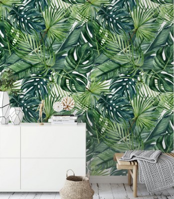 Tapeta w liście monstera