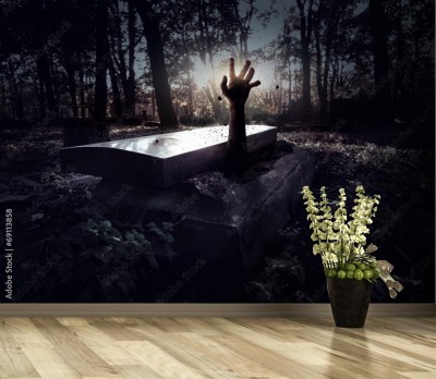 Fototapeta Ręka wyrastająca z grobu