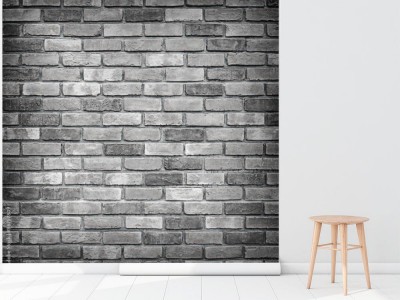Fototapeta Ściana z szarych cegieł