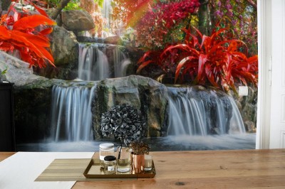 Fototapeta Wodospad w zaczarowanym ogrodzie