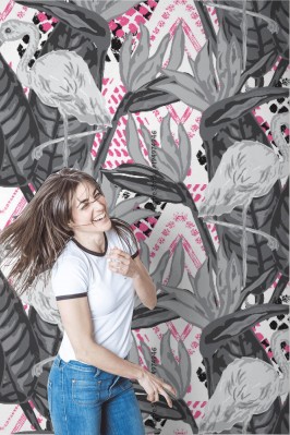 Tapeta z pięknym tropikalnym wzorem