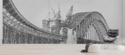 Fototapeta Budowa mostu Sydney Harbour  Data: 1931 r
