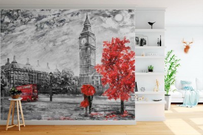 Fototapeta Czerwone punkty Londynu