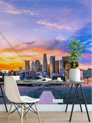 Fototapeta Downtown Los Angeles Skyline