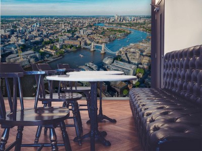 Fototapeta Panorama Londynu z lotu ptaka