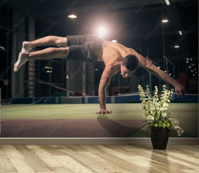 Fototapeta Stanie na jednej ręce