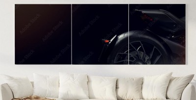Obraz na płótnie Czarny motocykl