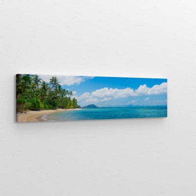 Obraz na płótnie Dziewicza tropikalna plaża