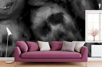 Fototapeta Twarze krzyczących trupów