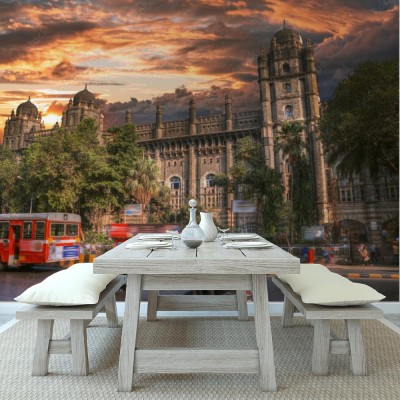 Fototapeta Chhatrapati Shivaji i piękne Indyjskie niebo