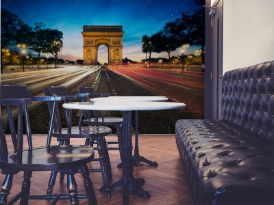 Fototapeta Łuk Triumfalny w nocy