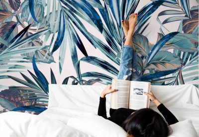 Tapeta Deseń z liści palmowych