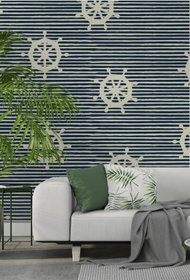 Fototapeta z wzorem morskiego koła sterowego