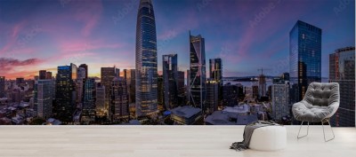 Fototapeta San Francisco - Nocna architektura miasta