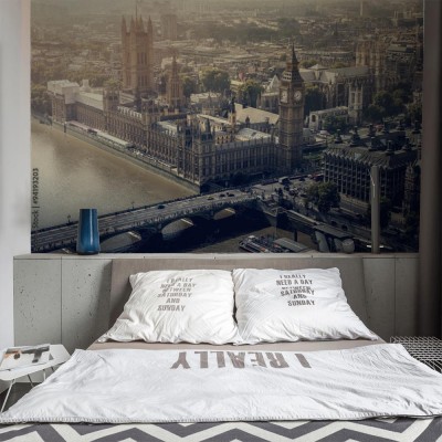 Fototapeta Widok z lotu ptaka miasta Londyn