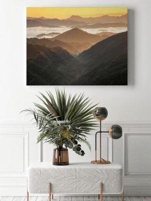 Obraz na płótnie Widok z przełęczy Mitsukoshi wczesnym rankiem