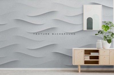Fototapeta Dynamiczne faliste jasne i szare tło