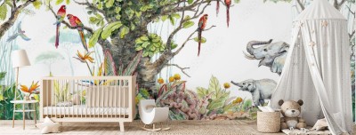 Fototapeta Panoramiczna dżungla