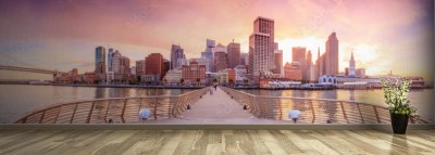 Fototapeta Widok na San Francisco z molo nr  14