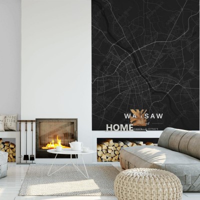 Fototapeta Mapa Warszawy