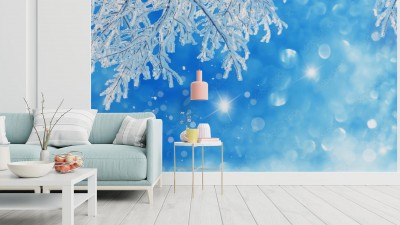 Fototapeta do sypialni - Zimowe tło