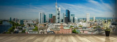 Fototapeta Linia horyzontu w mieście Frankfurt