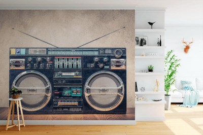 Fototapeta Magnetofon kasetowy - archiwalne zdjęcie w starym stylu