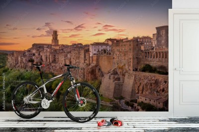 Fototapeta Średniowieczna architektura Toskanii