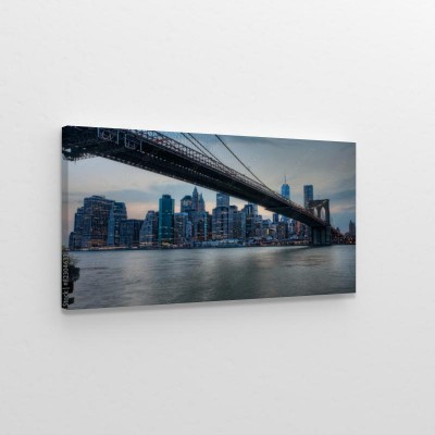 Obraz na płótnie Most Brookliński z panoramą Manhattanu