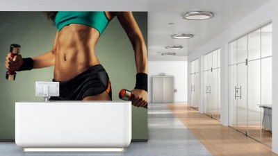 Fototapeta Ćwicząca dziewczyna