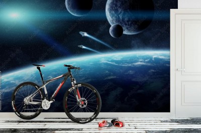 Fototapeta Grupą planet w kosmosie