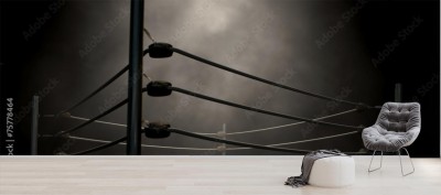 Fototapeta Klasyczny ring bokserski w stylu vintage