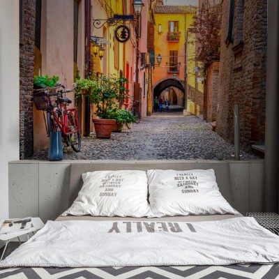 Fototapeta Przytulna wąska uliczka