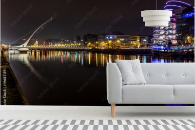 Fototapeta Widok na rzekę Liffey w mieście Dublin