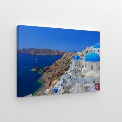 Obraz na płótnie Charakterystyczna architektura greckiej wyspy Santorini