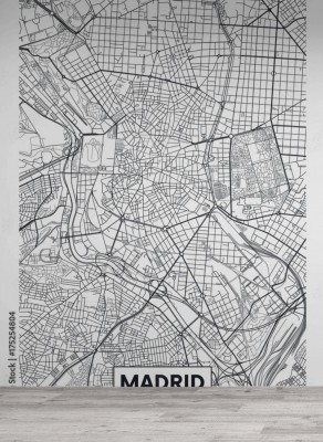 Fototapeta Madryt - Mapa