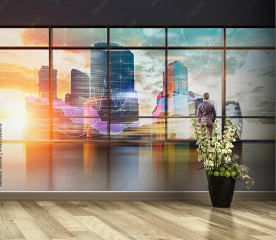 Fototapeta Biznesmen w biurze