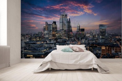 Fototapeta Dzielnica finansowa miasta Londyn