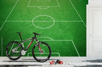 Fototapeta Tło boiska piłkarskiego