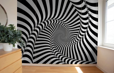 Naklejka na szafę Czas spirali