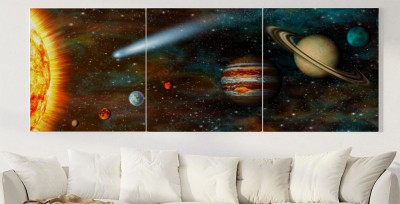 Obraz na płótnie Realistyczny układ słoneczny