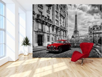 Fototapeta Artystyczny Paryż w stylu retro