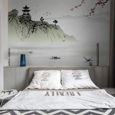 Fototapeta Chińskie malarstwo pejzażowe